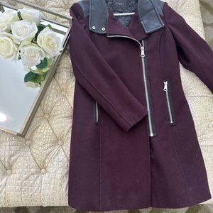 Burgundy Pea Coat